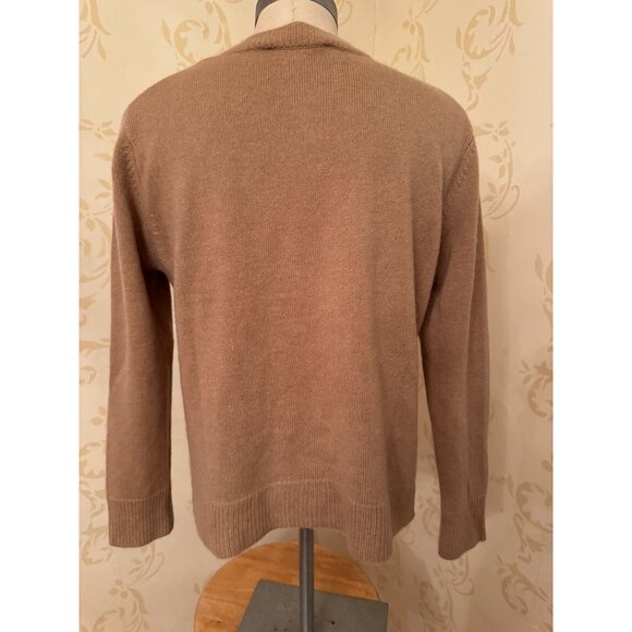 Ladies Small The Cashmere Project 100% Cashmere Beige Pink Heart Sweater - Picture 2 of 4